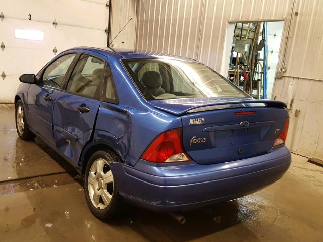 1FAFP38383W232469 - 2003 FORD FOCUS ZTS BLUE photo 3