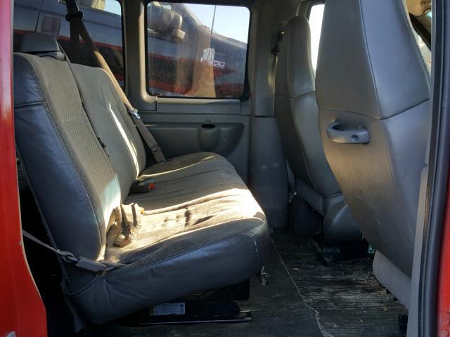 1GNFH154881212484 - 2008 CHEVROLET EXPRESS G1 RED photo 6