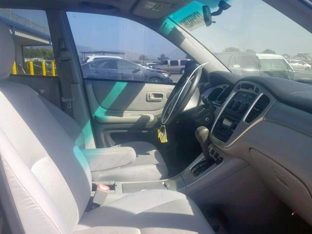 JTEGP21A570137339 - 2007 TOYOTA HIGHLANDER BLACK photo 5