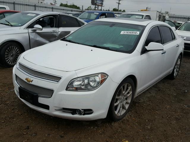 1G1ZG5E77CF309304 - 2012 CHEVROLET MALIBU LTZ WHITE photo 2