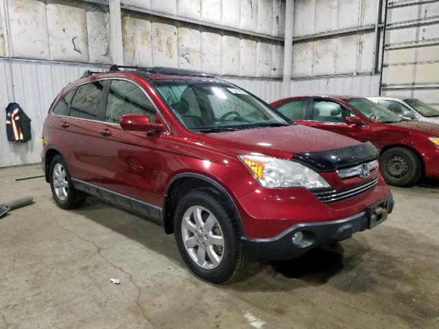 JHLRE48798C061524 - 2008 HONDA CR-V EXL MAROON photo 1