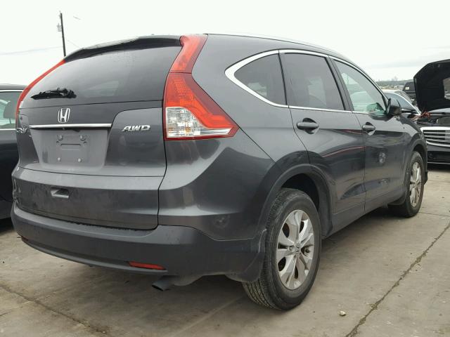 2HKRM4H76DH660234 - 2013 HONDA CR-V EXL GRAY photo 4