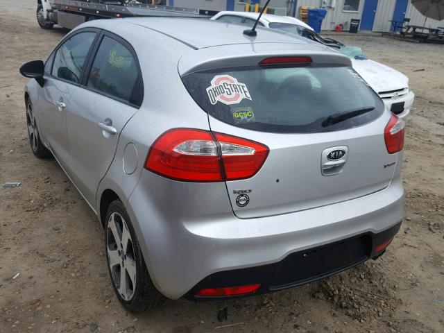 KNADN5A32C6062135 - 2012 KIA RIO EX SILVER photo 3