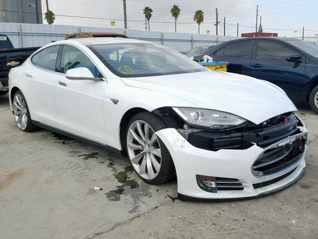 5YJSA1DN7DFP08156 - 2013 TESLA MODEL S WHITE photo 1