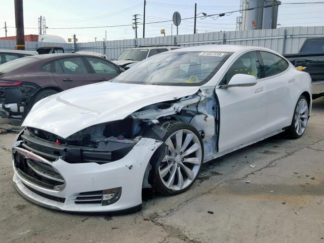 5YJSA1DN7DFP08156 - 2013 TESLA MODEL S أبيض صورة 2
