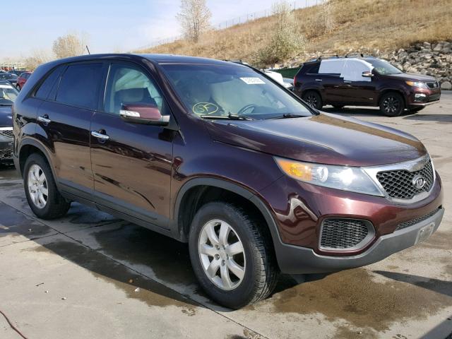 5XYKT3A18BG026447 - 2011 KIA SORENTO BA MAROON photo 1