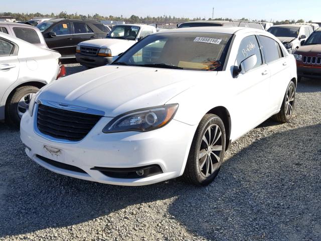 1C3CCBCG6DN505093 - 2013 CHRYSLER 200 LIMITE WHITE photo 2