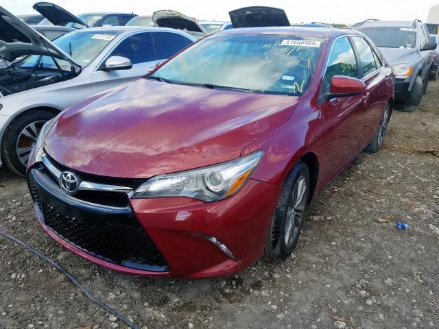 4T1BF1FK0FU878188 - 2015 TOYOTA CAMRY LE RED photo 2