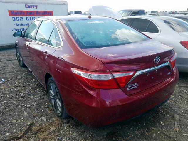 4T1BF1FK0FU878188 - 2015 TOYOTA CAMRY LE RED photo 3
