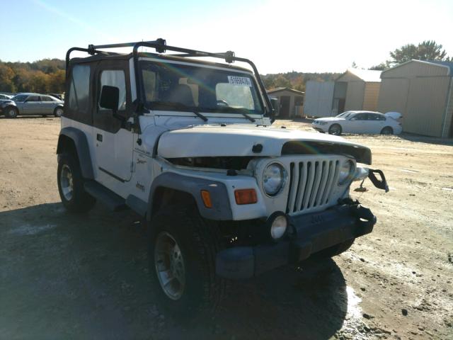 1J4FA49S61P374361 - 2001 JEEP WRANGLER / WHITE photo 1