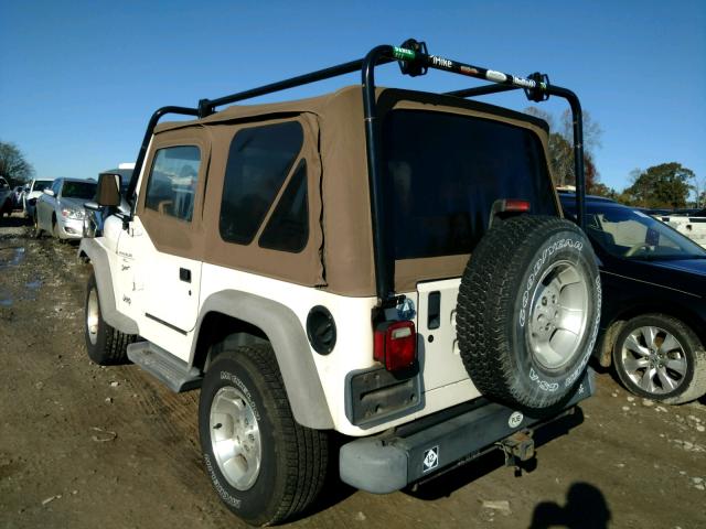 1J4FA49S61P374361 - 2001 JEEP WRANGLER / WHITE photo 3