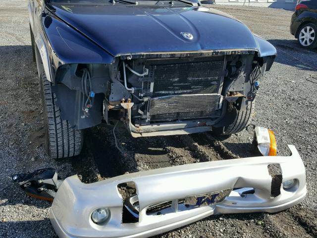 1D7HG48N54S601068 - 2004 DODGE DAKOTA QUA BLUE photo 9