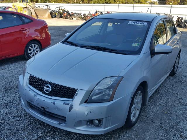 3N1AB6AP4BL662184 - 2011 NISSAN SENTRA 2.0 SILVER photo 2