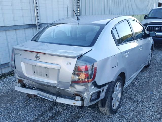 3N1AB6AP4BL662184 - 2011 NISSAN SENTRA 2.0 SILVER photo 4