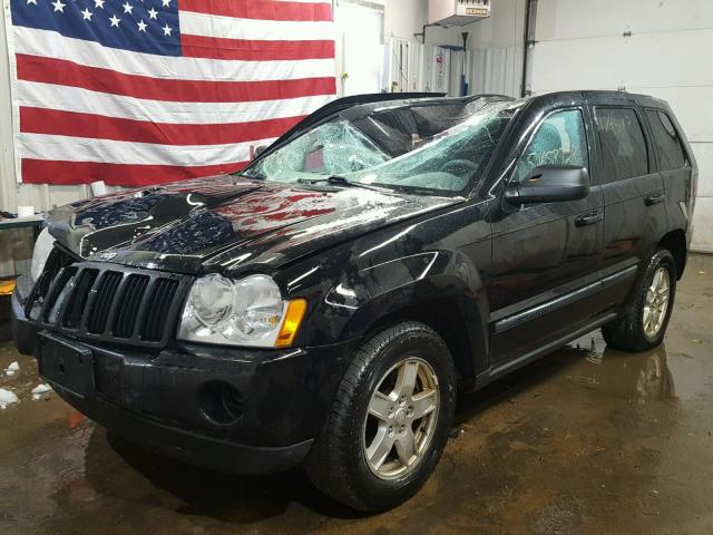 1J8GR48K57C628784 - 2007 JEEP GRAND CHER BLACK photo 2