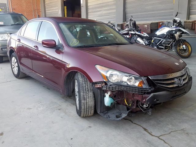 1HGCP2F32CA087566 - 2012 HONDA ACCORD LX MAROON photo 1