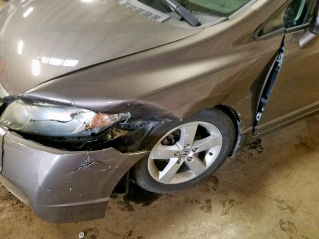 19XFA1F62AE083433 - 2010 HONDA CIVIC LX-S بني صورة 9