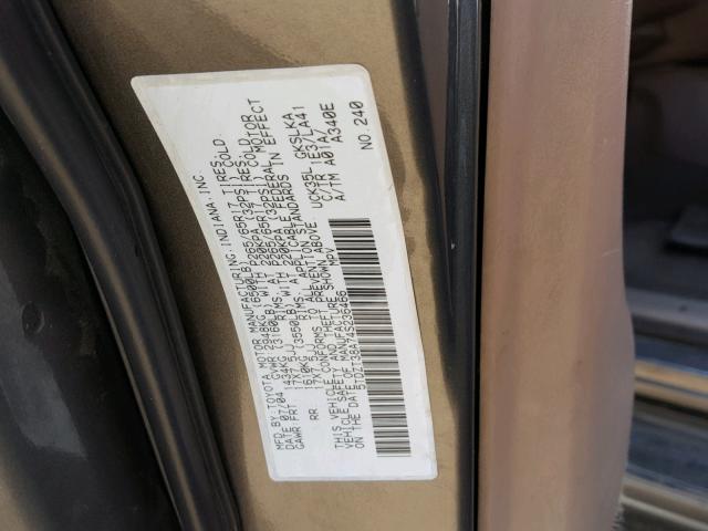 5TDZT38A74S236466 - 2004 TOYOTA SEQUOIA LI BLACK photo 10