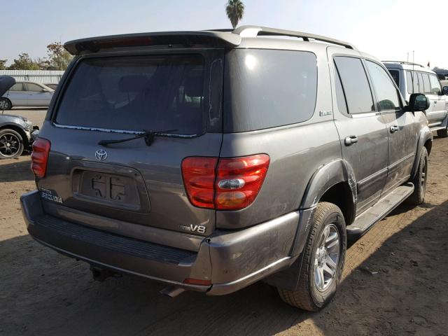 5TDZT38A74S236466 - 2004 TOYOTA SEQUOIA LI BLACK photo 4