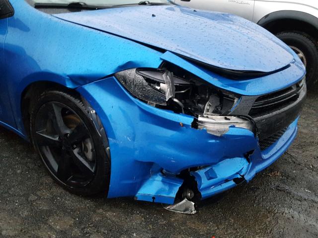 1C3CDFBB4FD391159 - 2015 DODGE DART SXT BLUE photo 9