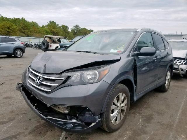 5J6RM4H73EL009781 - 2014 HONDA CR-V EXL GRAY photo 2