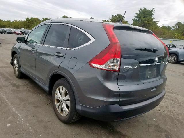 5J6RM4H73EL009781 - 2014 HONDA CR-V EXL GRAY photo 3