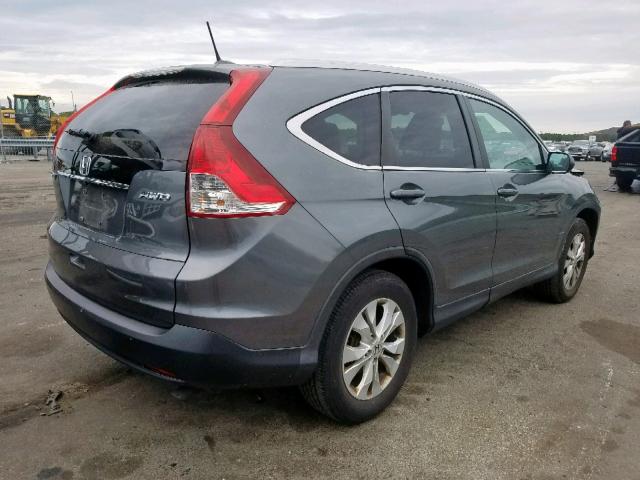 5J6RM4H73EL009781 - 2014 HONDA CR-V EXL GRAY photo 4