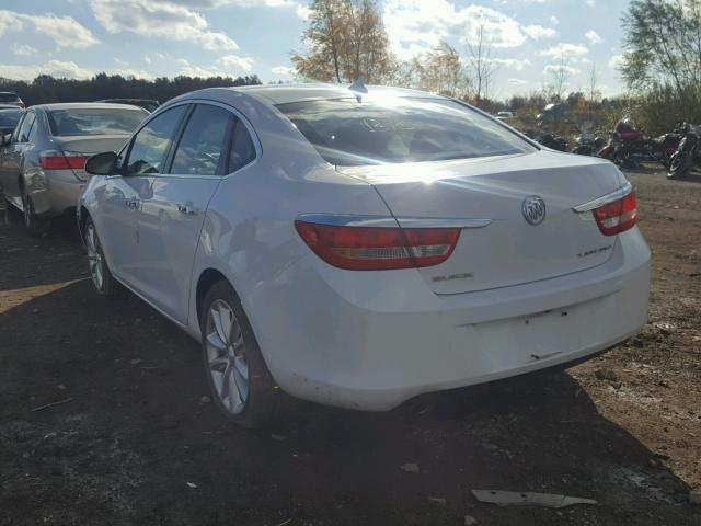 1G4PP5SK7D4249525 - 2013 BUICK VERANO WHITE photo 3