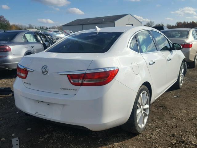 1G4PP5SK7D4249525 - 2013 BUICK VERANO WHITE photo 4