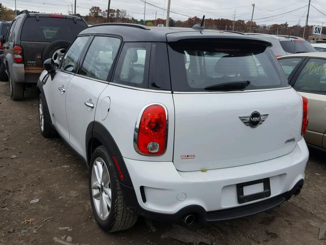 WMWZC5C53CWL60073 - 2012 MINI COOPER S C WHITE photo 3