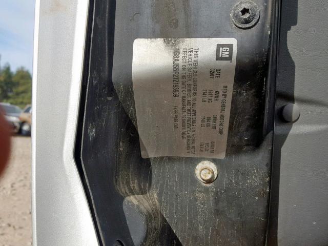 1G8AJ55F27Z193909 - 2007 SATURN ION LEVEL SILVER photo 10