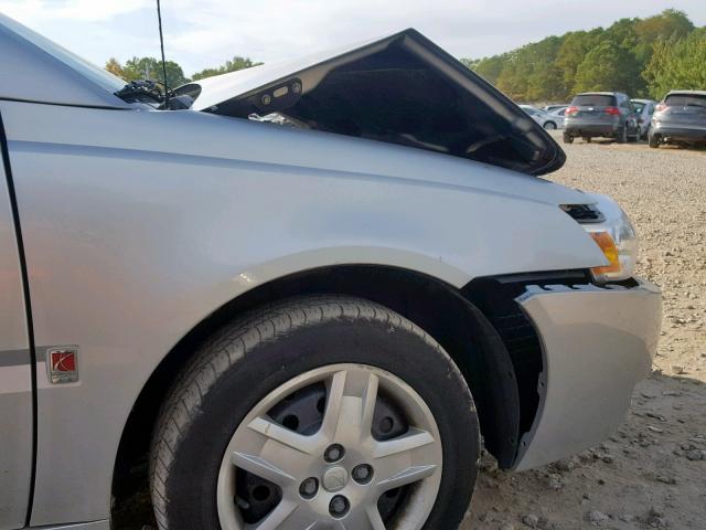 1G8AJ55F27Z193909 - 2007 SATURN ION LEVEL SILVER photo 9