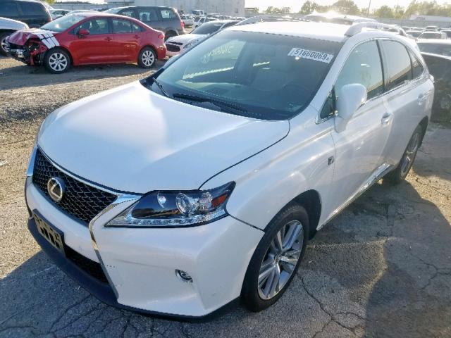 2T2BK1BA5FC327969 - 2015 LEXUS RX 350 BAS WHITE photo 2