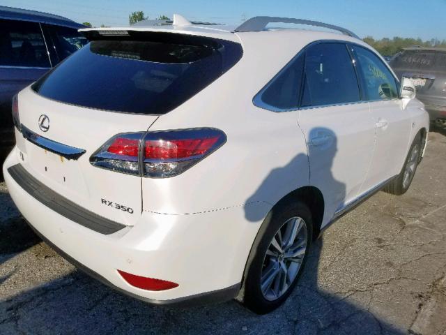 2T2BK1BA5FC327969 - 2015 LEXUS RX 350 BAS WHITE photo 4