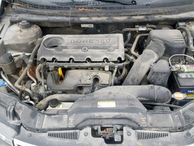 KNAFU4A23A5828499 - 2010 KIA FORTE EX GRAY photo 7