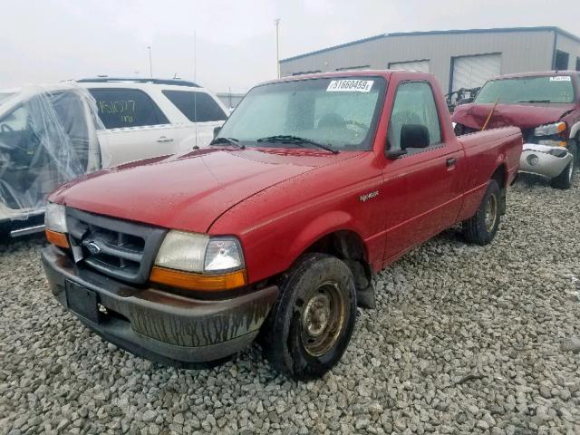 1FTYR10C8WUC71270 - 1998 FORD RANGER RED photo 2