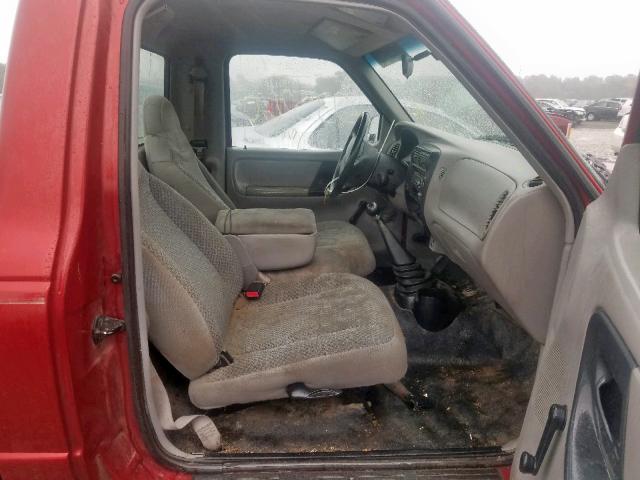 1FTYR10C8WUC71270 - 1998 FORD RANGER RED photo 5