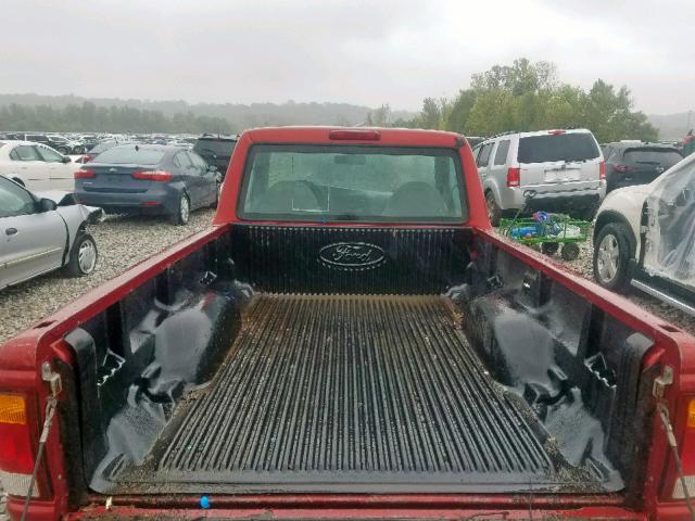 1FTYR10C8WUC71270 - 1998 FORD RANGER RED photo 6