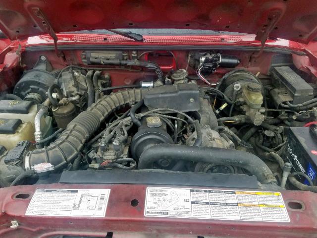 1FTYR10C8WUC71270 - 1998 FORD RANGER RED photo 7