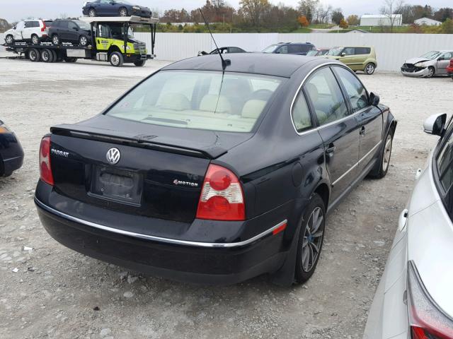 WVWTH63B54P106706 - 2004 VOLKSWAGEN PASSAT GLX 黑色 照片 4
