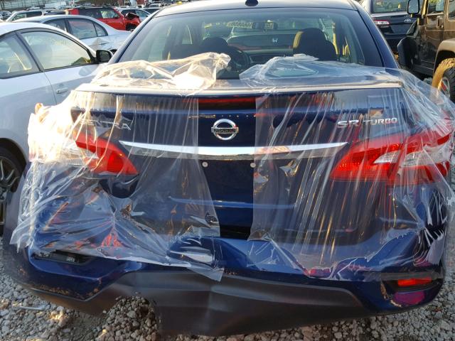 3N1CB7AP1HY386881 - 2017 NISSAN SENTRA SR BLUE photo 9