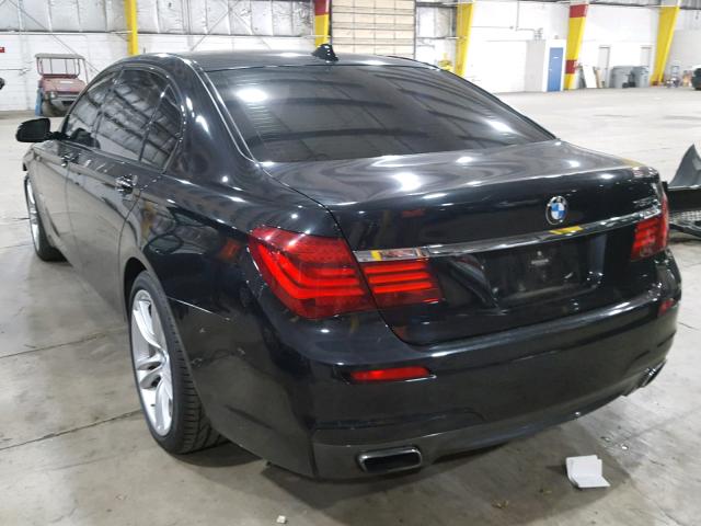 WBAYE8C52DD132327 - 2013 BMW 750LI BLACK photo 3