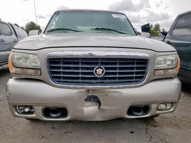 1GYEK63R0YR172365 - 2000 CADILLAC ESCALADE L BEIGE photo 9