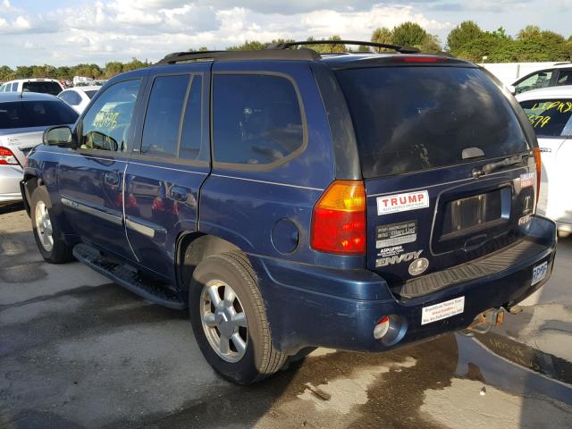 1GKDT13S742432062 - 2004 GMC ENVOY BLUE photo 3