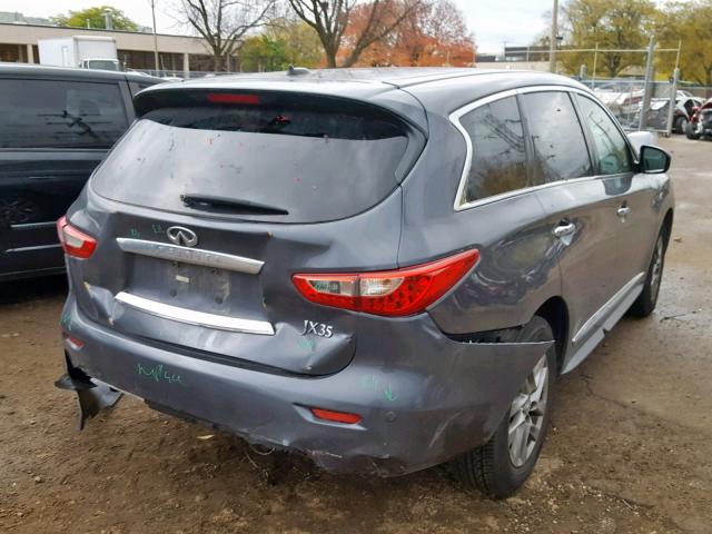 5N1AL0MMXDC317261 - 2013 INFINITI JX35 CHARCOAL photo 4