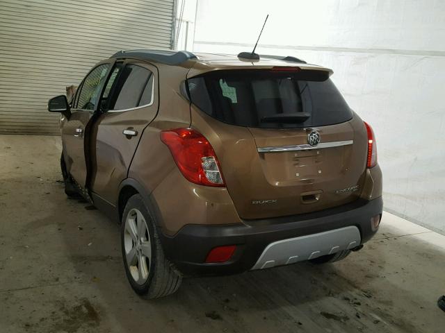 KL4CJFSB2GB602614 - 2016 BUICK ENCORE CON BROWN photo 3