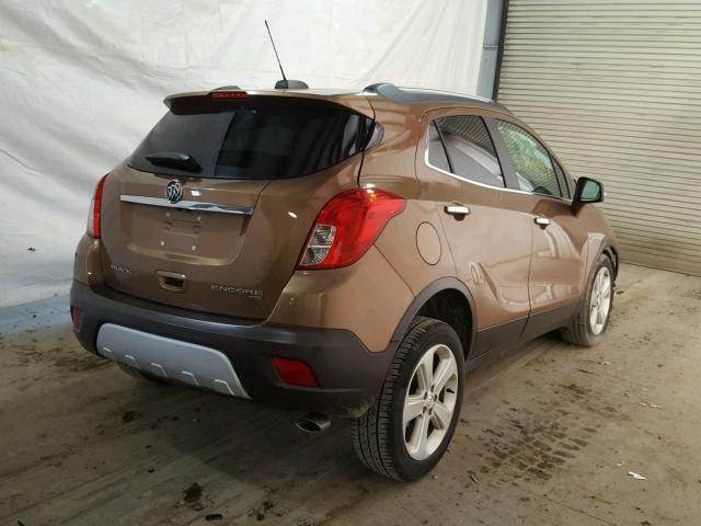 KL4CJFSB2GB602614 - 2016 BUICK ENCORE CON BROWN photo 4