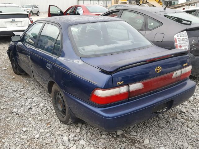 1NXBB02E8VZ593078 - 1997 TOYOTA COROLLA DX BLUE photo 3