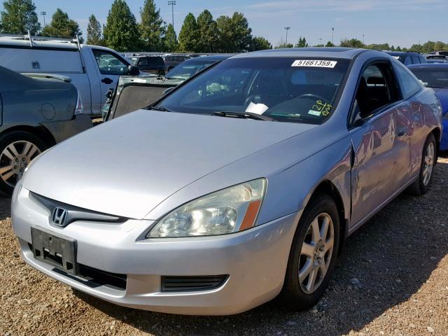 1HGCM82645A006551 - 2005 HONDA ACCORD EX SILVER photo 2