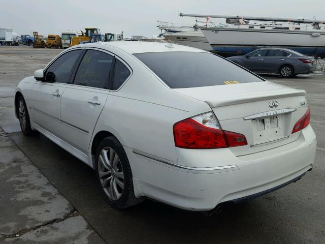 JNKBY01E48M500306 - 2008 INFINITI M45 BASE WHITE photo 3